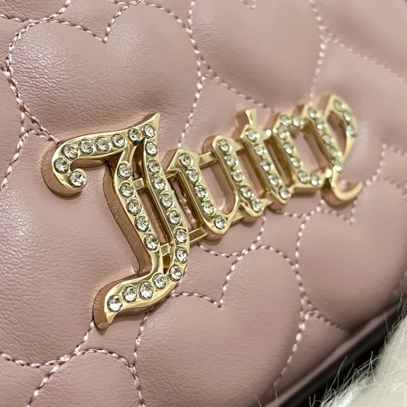 NWT Pink Juicy Couture Quilted Heart Handbag Gift Set - Picture 8 of 13